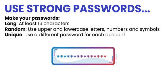 Use strong passwords